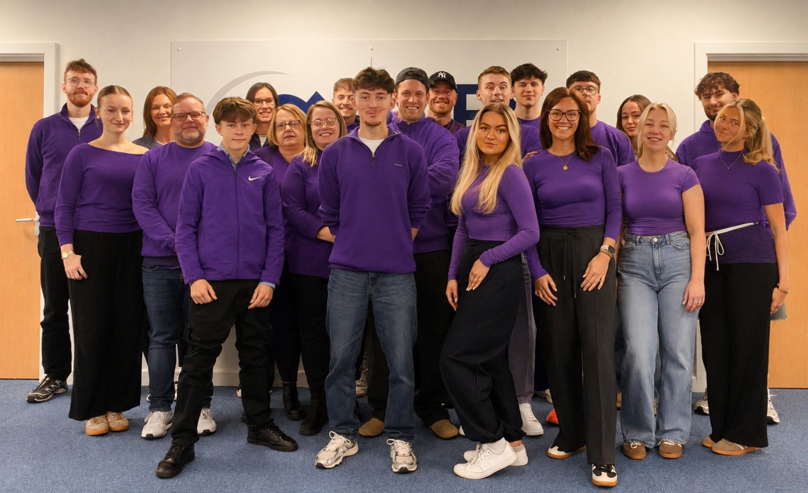 CRS team wearing purple for Wear Purple Week